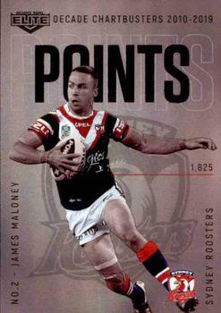 2020 NRL Elite - Decade Chartbusters #DC05 James Maloney Front